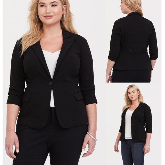 Torrid Lexington Blazer 3/4 sleeve sz 4X - Picture 3 of 16